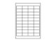Etiketten 48,5x25,4mm weiss - 40 Etiketten/Blatt