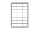 Etiketten 64,6x33,8mm weiss - 24 Etiketten/Blatt