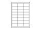 Etiketten 64,6x33,8mm weiss - 24 Etiketten/Blatt
