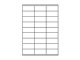 Etiketten 70,0x32,0mm weiss - 27 Etiketten/Blatt