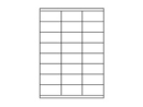 Etiketten 70,0x35,0mm weiss - 24 Etiketten/Blatt
