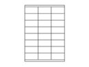 Etiketten 70,0x35,0mm weiss - 24 Etiketten/Blatt