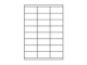 Etiketten 70,0x35,0mm weiss - 24 Etiketten/Blatt
