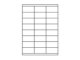 Etiketten 70,0x35,0mm weiss - 24 Etiketten/Blatt