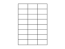 Etiketten 70,0x37,0mm weiss - 24 Etiketten/Blatt