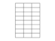 Etiketten 70,0x37,0mm weiss - 24 Etiketten/Blatt