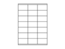 Etiketten 70,0x41,0mm weiss - 21 Etiketten/Blatt
