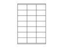 Etiketten 70,0x41,0mm weiss - 21 Etiketten/Blatt
