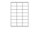 Etiketten 70,0x41,0mm weiss - 21 Etiketten/Blatt