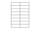 Etiketten 105,0x37,0 mm weiss - 16 Etiketten/Blatt