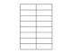 Etiketten 105,0x37,0 mm weiss - 16 Etiketten/Blatt