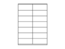 Etiketten 105,0x41,0 mm weiss - 14 Etiketten/Blatt