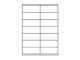 Etiketten 105,0x41,0 mm weiss - 14 Etiketten/Blatt