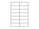 Etiketten 105,0x42,3 mm weiss - 14 Etiketten/Blatt