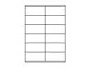 Etiketten 105,0x48,0 mm weiss - 12 Etiketten/Blatt