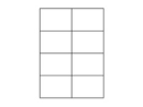 Etiketten 105,0x74,0 mm weiss - 8 Etiketten/Blatt