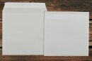 Versandtaschen 220x220 mm haftklebend transparent weiss 110g