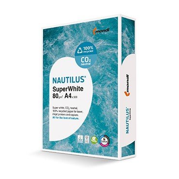 Recyclingpapier A4 - NAUTILUS® SuperWhite - FSC® - 80g