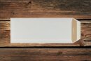 Versandtasche 125x312 mm ohne Fenster nassklebend...