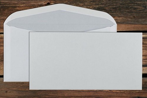 Kuvertierumschläge 120x235mm ohne Fenster weiss 80g