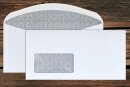 Kuvertierumschl&auml;ge C6/5 114x229 mm mit Fenster nassklebend weiss 80g - Zahlenmeer