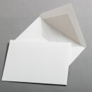 B&uuml;tten Briefumschl&auml;ge handgerissen DIN C6 - Futter grau