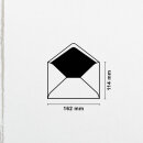 B&uuml;tten Briefumschl&auml;ge handgerissen DIN C6 - Futter grau