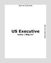US Executive Papier 80g (20 lbs.) weiss