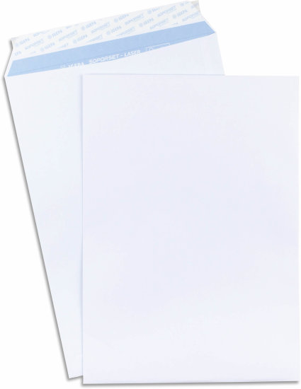 Versandtasche C4 ohne Fenster weiss haftklebend