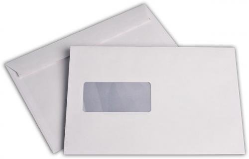 Briefumschlag C5 mit Fenster links haftklebend