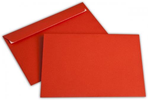 Briefumschlag C5 intensiv rot ohne Fenster - Elco Color