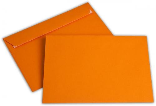 Briefumschlag C5 orange ohne Fenster - Elco Color