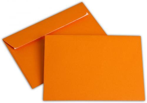Briefumschlag C6 orange ohne Fenster - Elco Color