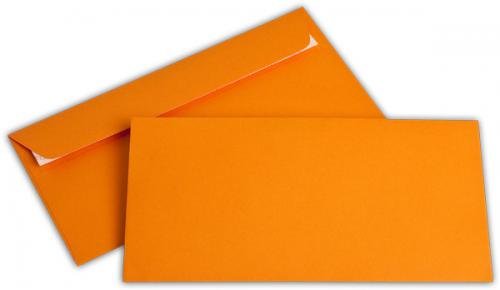 Briefumschlag C6/5 orange ohne Fenster - Elco Color