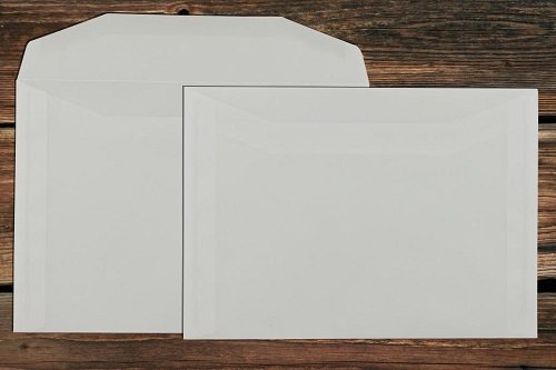 Briefumschlag transparent weiss C5 ohne Fenster 100g