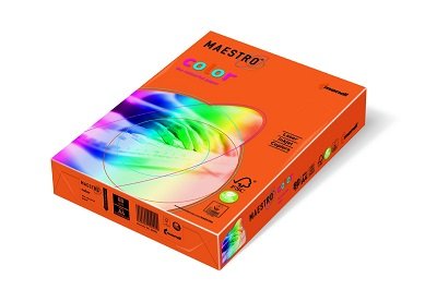 Druckerpapier A6 orange - Maestro Color 160g