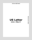 US Letter Papier - weiss 80g (500 Blatt)