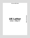 US Letter Papier - weiss 100g (100 Blatt)