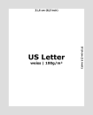 US Letter Papier - weiss 100g (500 Blatt)