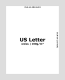US Letter Papier - weiss 100g (500 Blatt)