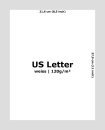 US Letter Papier - weiss 120g (500 Blatt)
