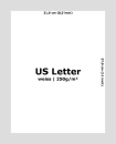 US Letter Papier - weiss 250g (500 Blatt)