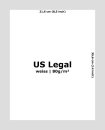 US Legal Papier 80g (20 lbs.) weiss - 100 Blatt