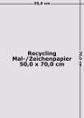 Recycling Malpapier/Zeichenpapier 50 x 70 cm | weiss / 80g - 300g