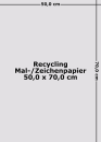 Recycling Malpapier/Zeichenpapier 50 x 70 cm | weiss / 120g