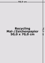 Recycling Malpapier/Zeichenpapier 50 x 70 cm | weiss / 300g