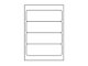 Etiketten 192,0 x 61,0 mm weiss - 4 Etiketten/Blatt