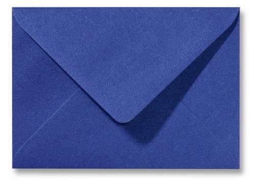 Briefumschläge metallic dark blue 110x156mm - Glamour