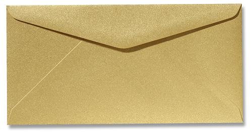 Briefumschläge metallic gold DIN lang - Glamour