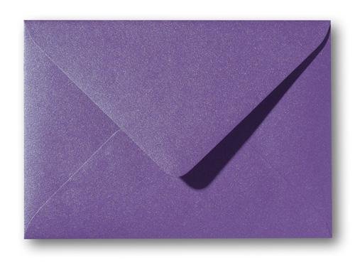 Briefumschläge metallic violet 120x180mm - Glamour